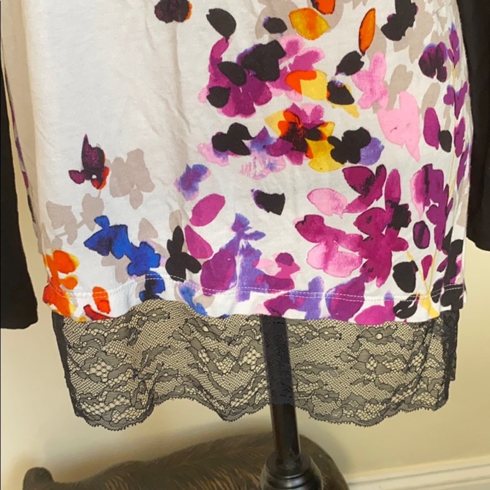LOGO Lori Goldstein Asymmetrical Long Sleeve Top M - Picture 6 of 8